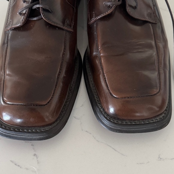 Kenneth Cole Reaction Dark Brown Men's Oxfords - Picture 3 of 5